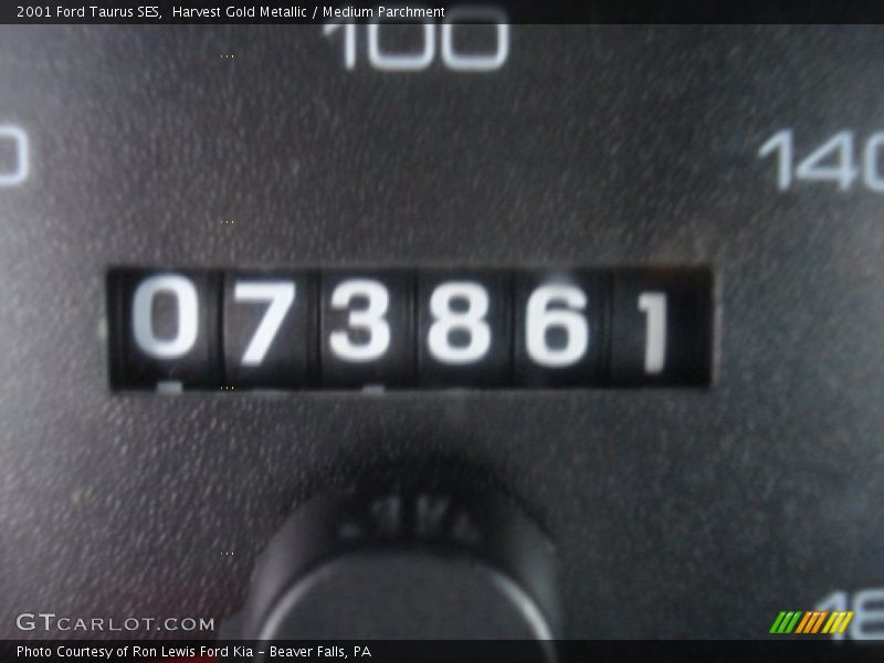 Harvest Gold Metallic / Medium Parchment 2001 Ford Taurus SES