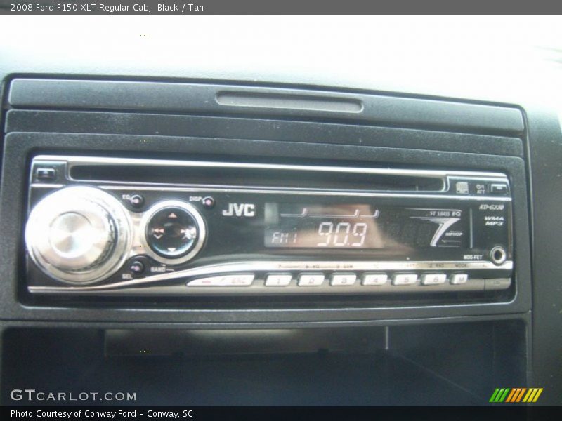 Black / Tan 2008 Ford F150 XLT Regular Cab