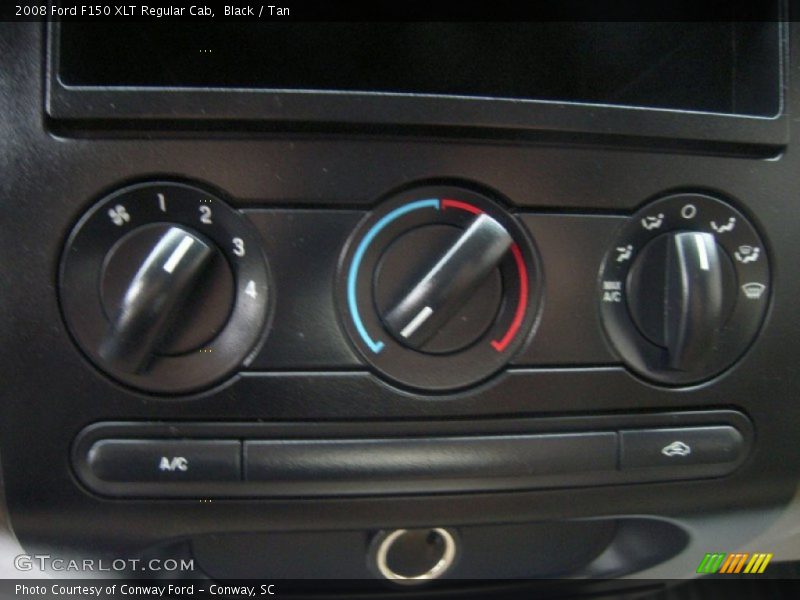 Black / Tan 2008 Ford F150 XLT Regular Cab