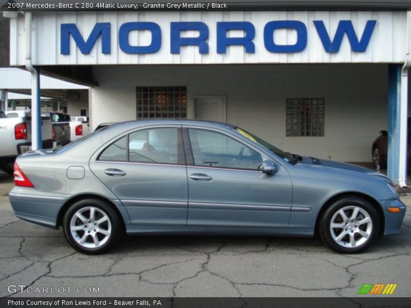 Granite Grey Metallic / Black 2007 Mercedes-Benz C 280 4Matic Luxury