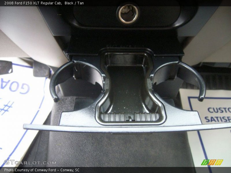 Black / Tan 2008 Ford F150 XLT Regular Cab