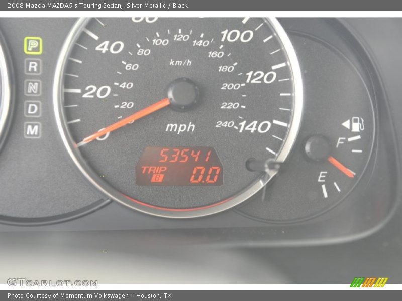Silver Metallic / Black 2008 Mazda MAZDA6 s Touring Sedan
