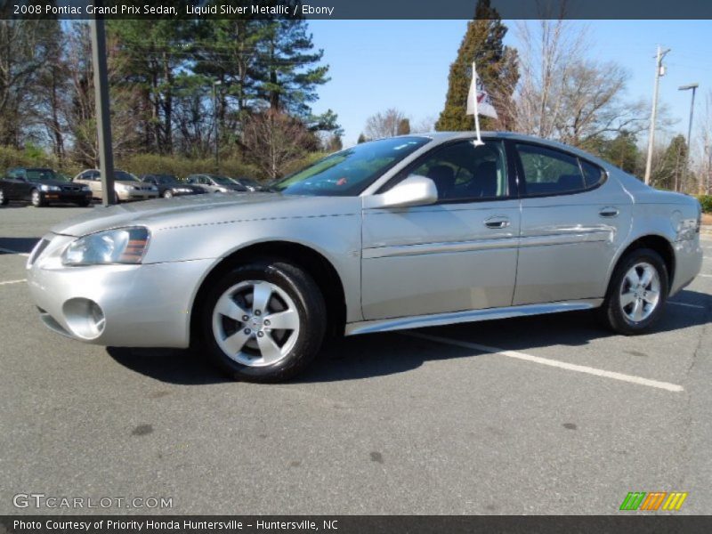 Liquid Silver Metallic / Ebony 2008 Pontiac Grand Prix Sedan