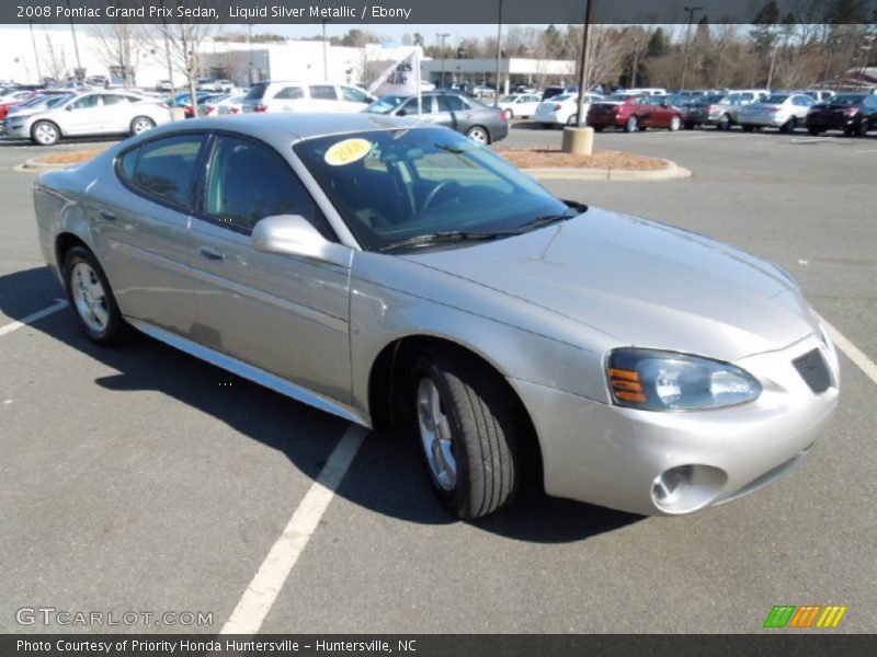 Liquid Silver Metallic / Ebony 2008 Pontiac Grand Prix Sedan