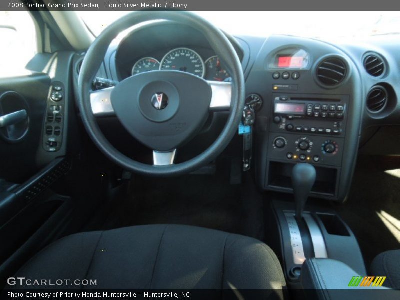 Liquid Silver Metallic / Ebony 2008 Pontiac Grand Prix Sedan