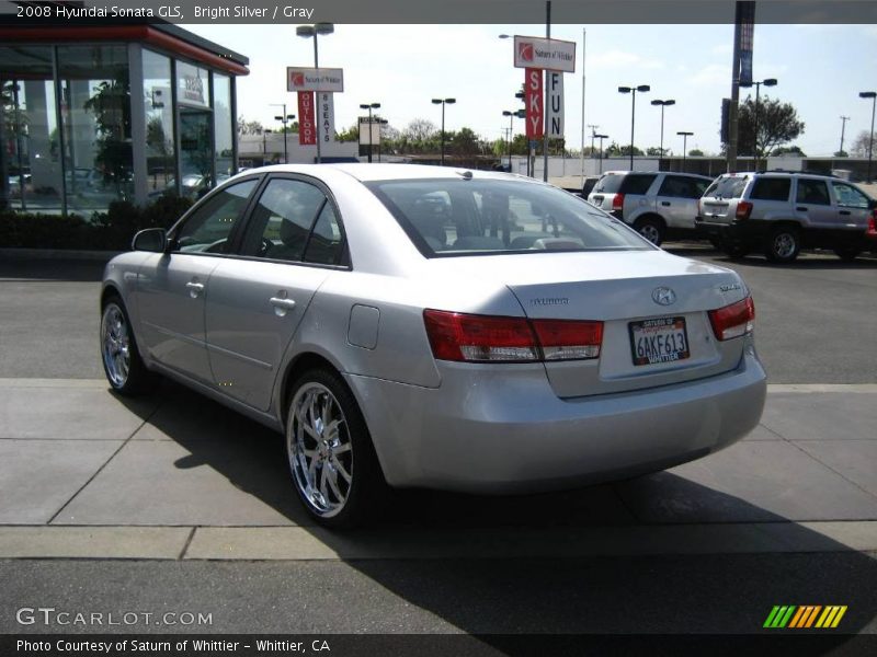 Bright Silver / Gray 2008 Hyundai Sonata GLS