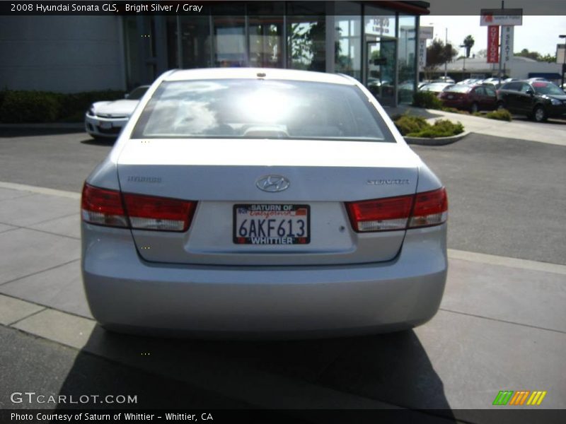 Bright Silver / Gray 2008 Hyundai Sonata GLS