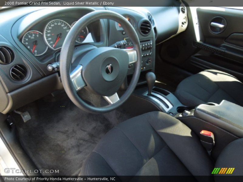 Liquid Silver Metallic / Ebony 2008 Pontiac Grand Prix Sedan