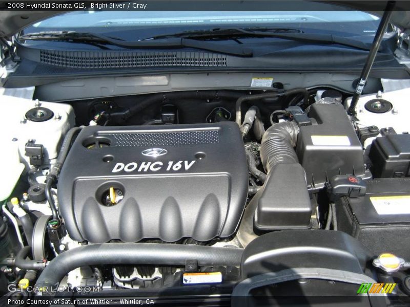 Bright Silver / Gray 2008 Hyundai Sonata GLS