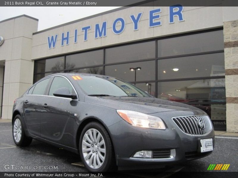 Granite Gray Metallic / Ebony 2011 Buick Regal CXL