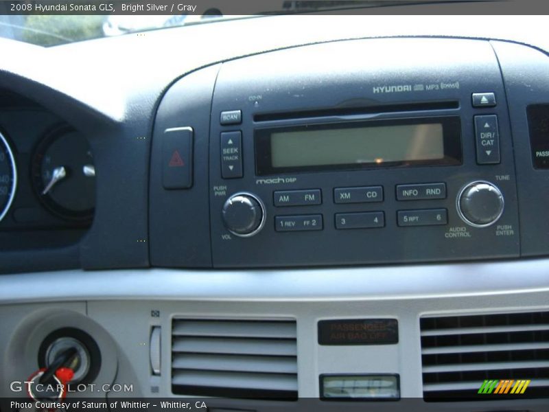 Bright Silver / Gray 2008 Hyundai Sonata GLS