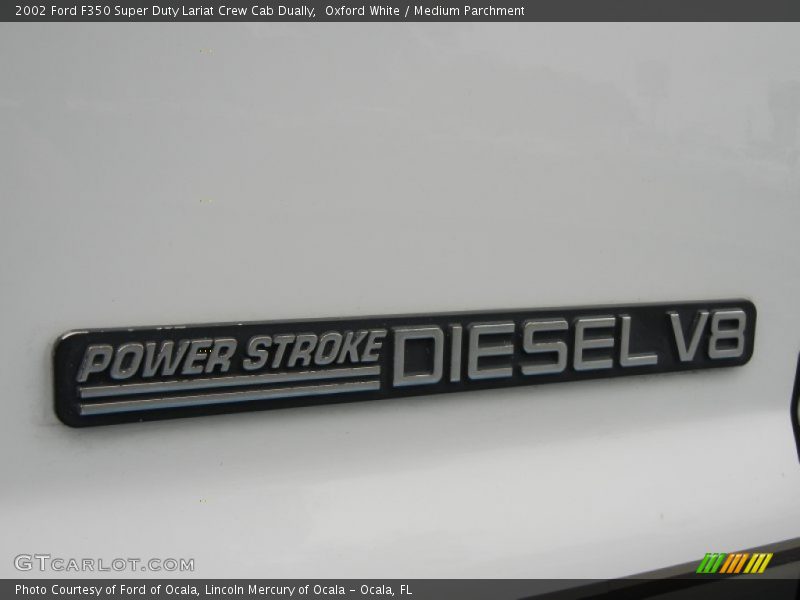 Oxford White / Medium Parchment 2002 Ford F350 Super Duty Lariat Crew Cab Dually