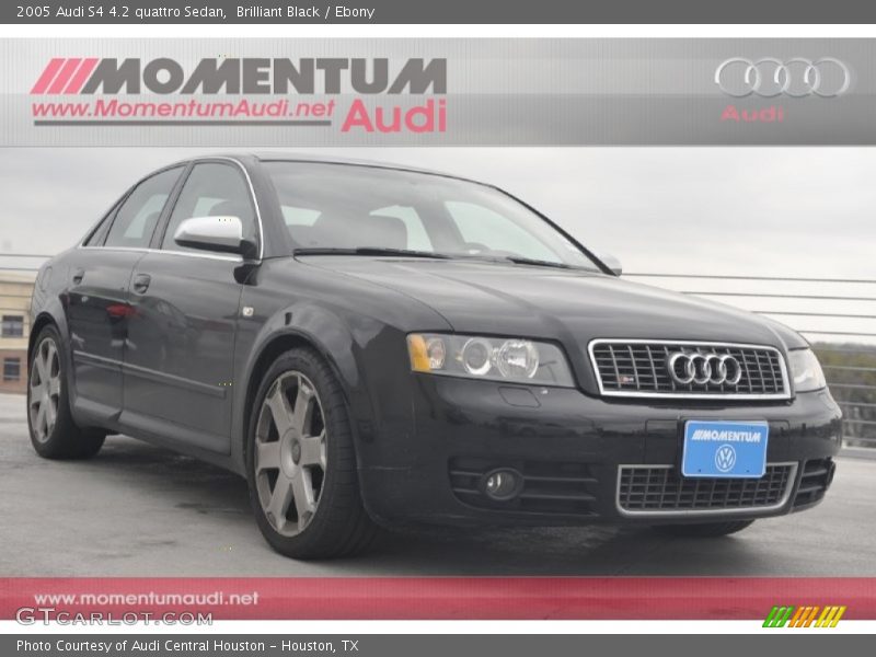 Brilliant Black / Ebony 2005 Audi S4 4.2 quattro Sedan