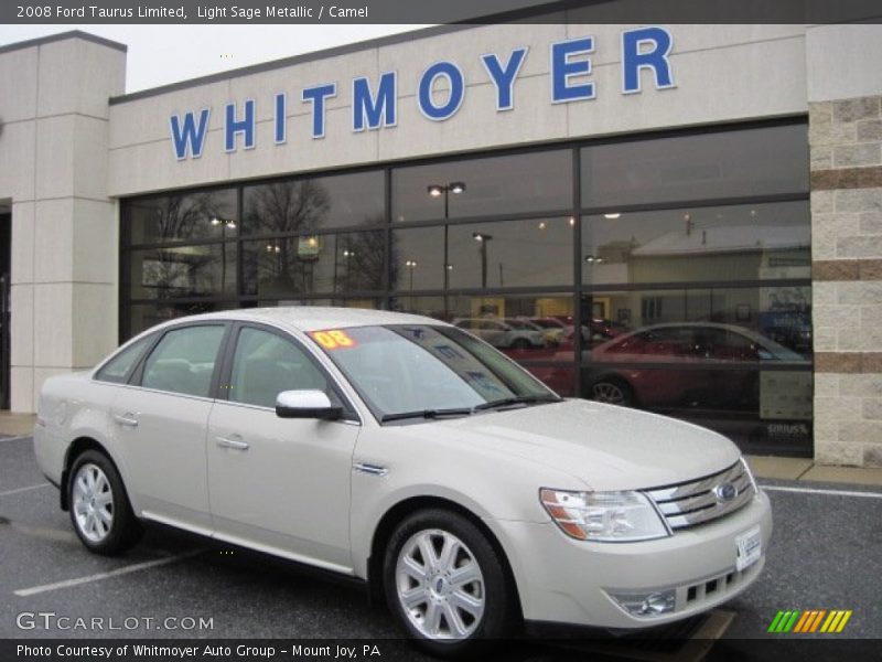 Light Sage Metallic / Camel 2008 Ford Taurus Limited