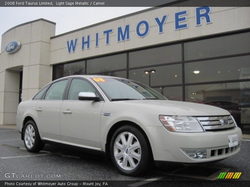 Light Sage Metallic / Camel 2008 Ford Taurus Limited