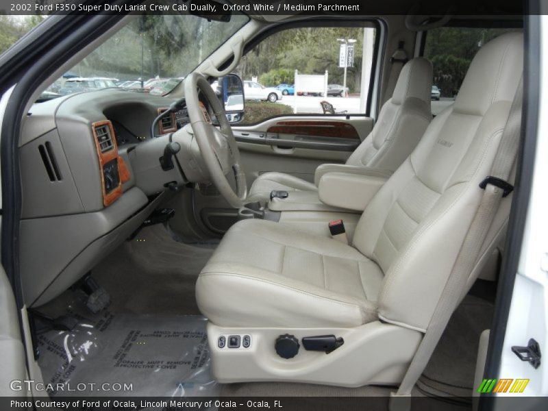  2002 F350 Super Duty Lariat Crew Cab Dually Medium Parchment Interior