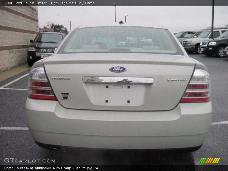 Light Sage Metallic / Camel 2008 Ford Taurus Limited