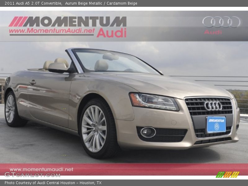 Aurum Beige Metallic / Cardamom Beige 2011 Audi A5 2.0T Convertible