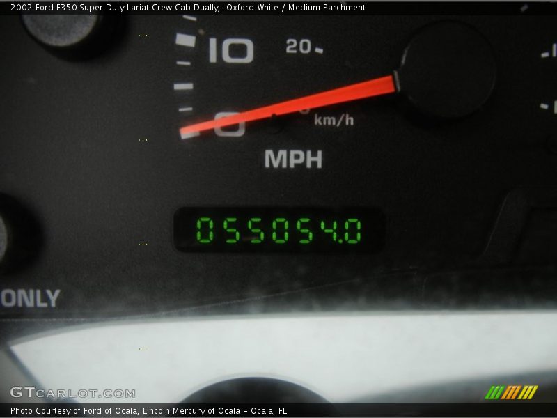 Oxford White / Medium Parchment 2002 Ford F350 Super Duty Lariat Crew Cab Dually