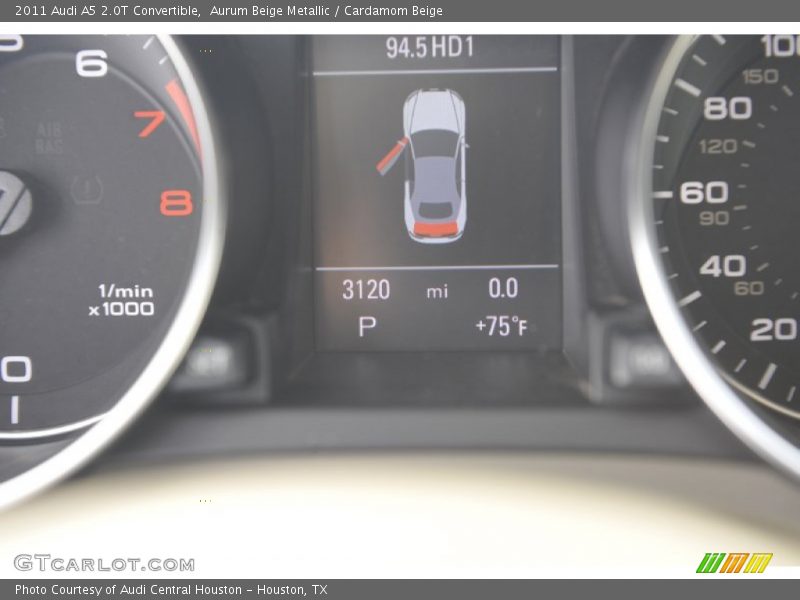 Aurum Beige Metallic / Cardamom Beige 2011 Audi A5 2.0T Convertible