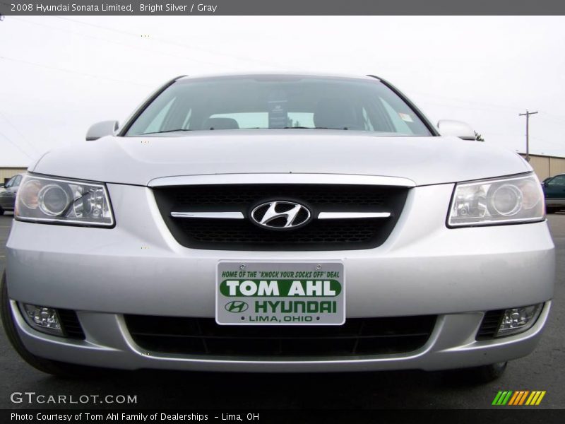 Bright Silver / Gray 2008 Hyundai Sonata Limited