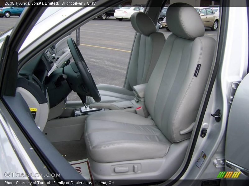Bright Silver / Gray 2008 Hyundai Sonata Limited