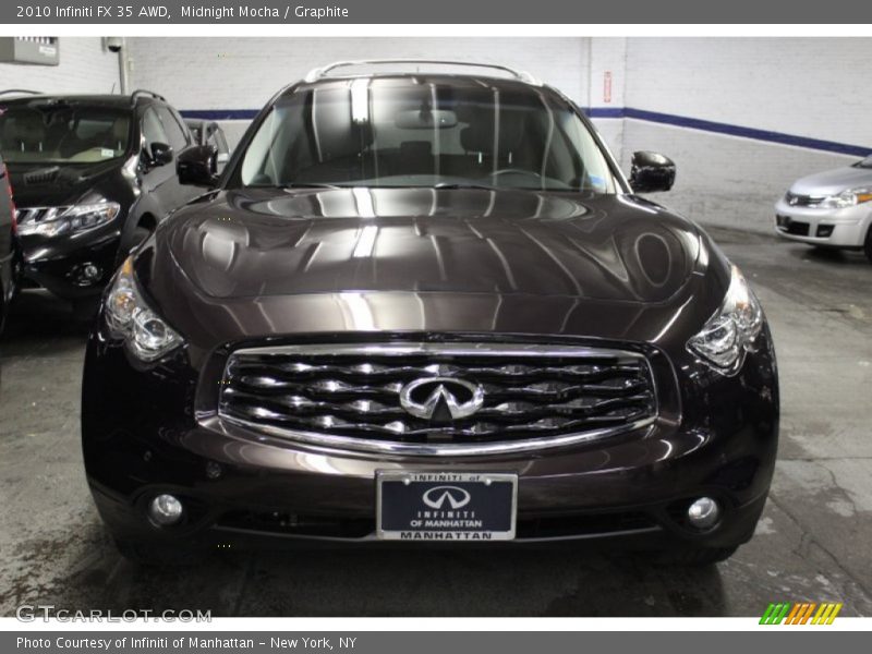 Midnight Mocha / Graphite 2010 Infiniti FX 35 AWD