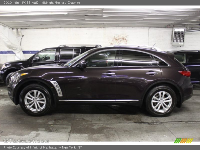 Midnight Mocha / Graphite 2010 Infiniti FX 35 AWD