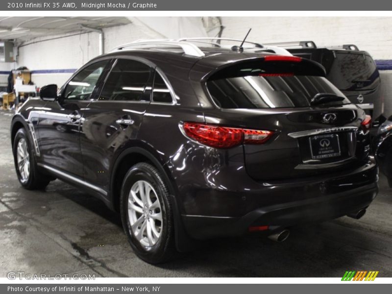 Midnight Mocha / Graphite 2010 Infiniti FX 35 AWD