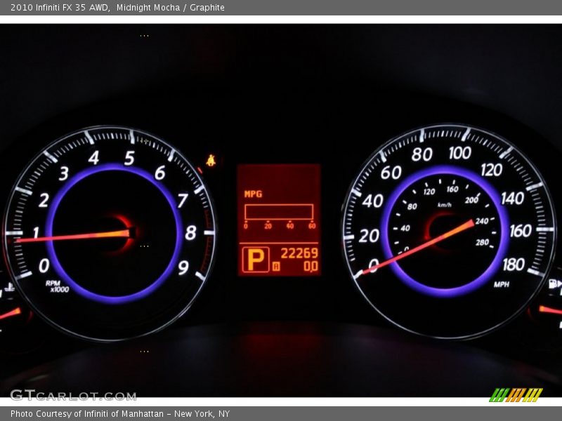 Midnight Mocha / Graphite 2010 Infiniti FX 35 AWD