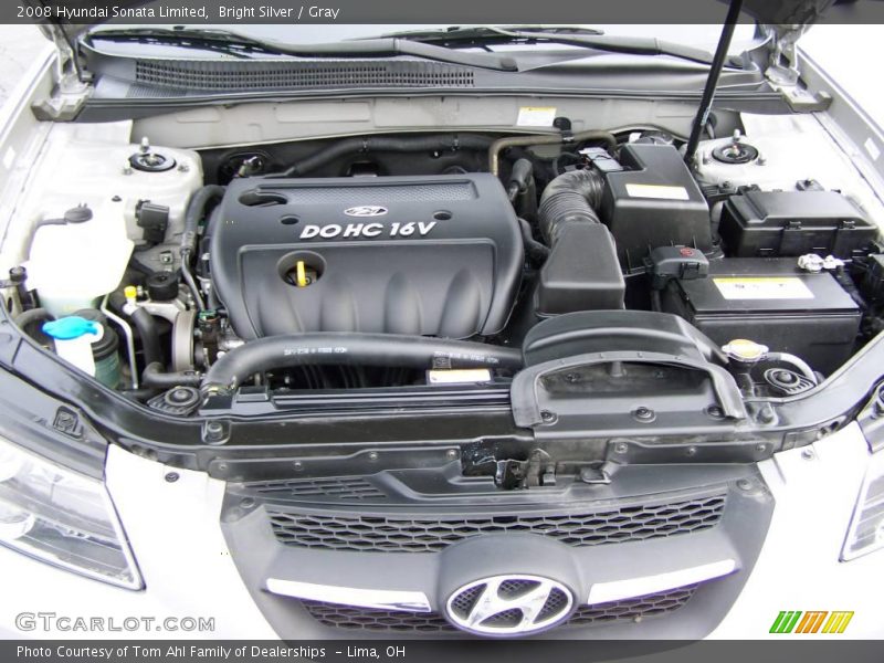 Bright Silver / Gray 2008 Hyundai Sonata Limited