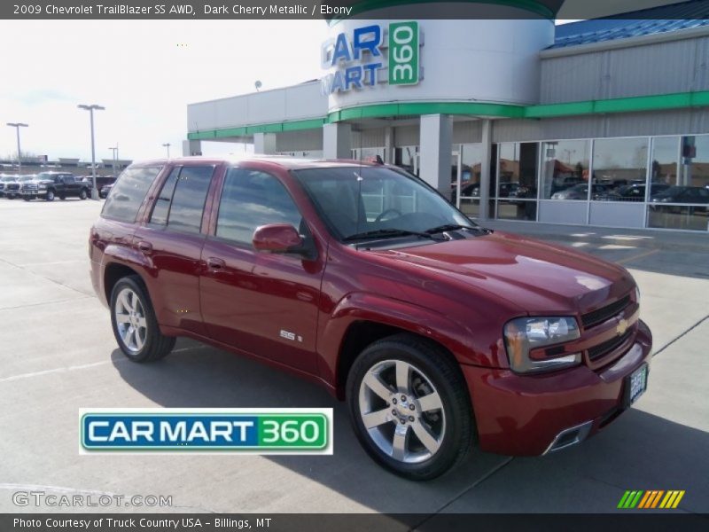 Dark Cherry Metallic / Ebony 2009 Chevrolet TrailBlazer SS AWD