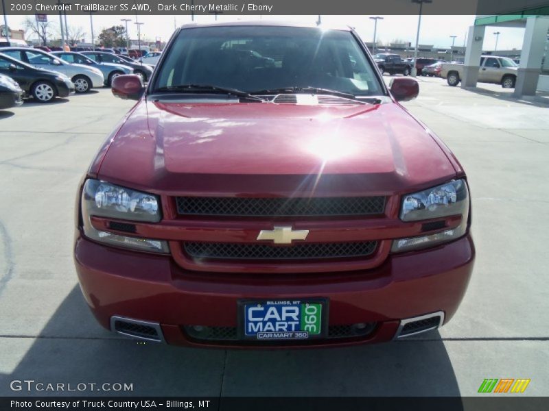 Dark Cherry Metallic / Ebony 2009 Chevrolet TrailBlazer SS AWD