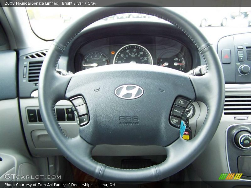 Bright Silver / Gray 2008 Hyundai Sonata Limited