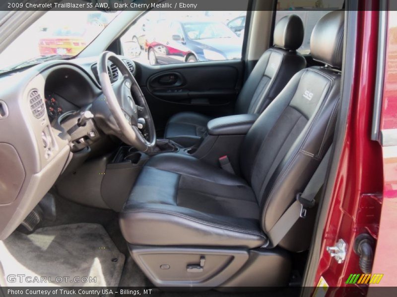 Dark Cherry Metallic / Ebony 2009 Chevrolet TrailBlazer SS AWD