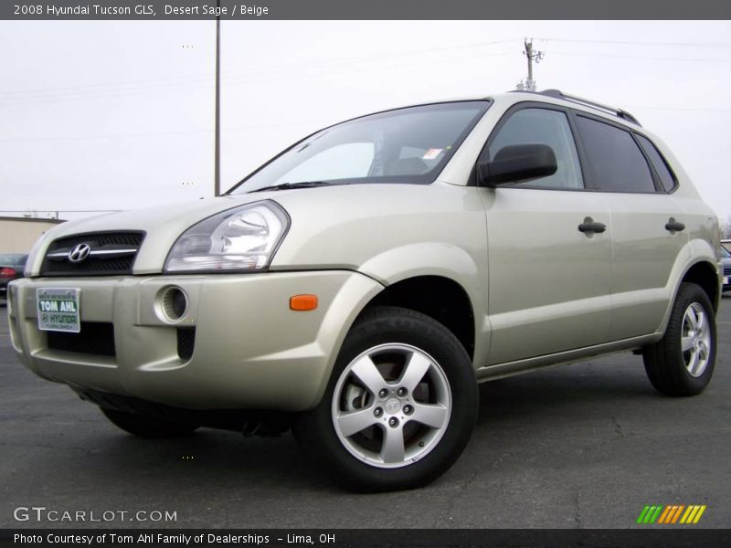 Desert Sage / Beige 2008 Hyundai Tucson GLS