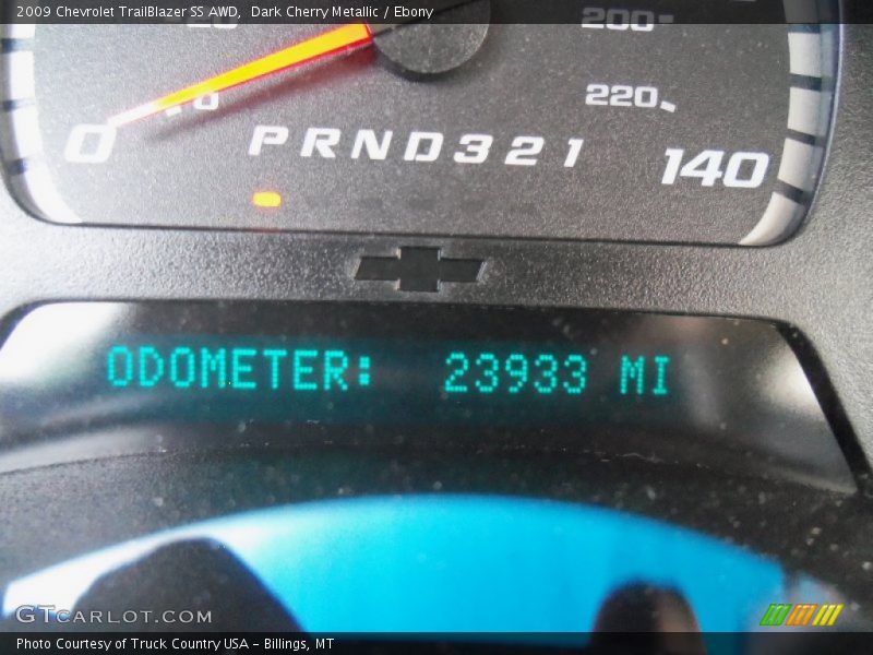 Dark Cherry Metallic / Ebony 2009 Chevrolet TrailBlazer SS AWD
