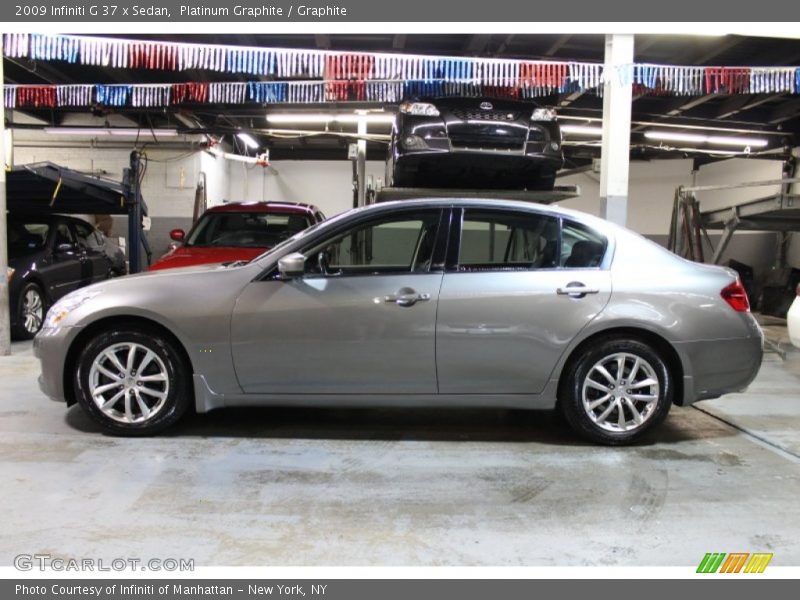 Platinum Graphite / Graphite 2009 Infiniti G 37 x Sedan