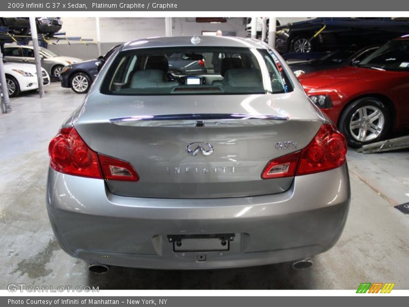 Platinum Graphite / Graphite 2009 Infiniti G 37 x Sedan