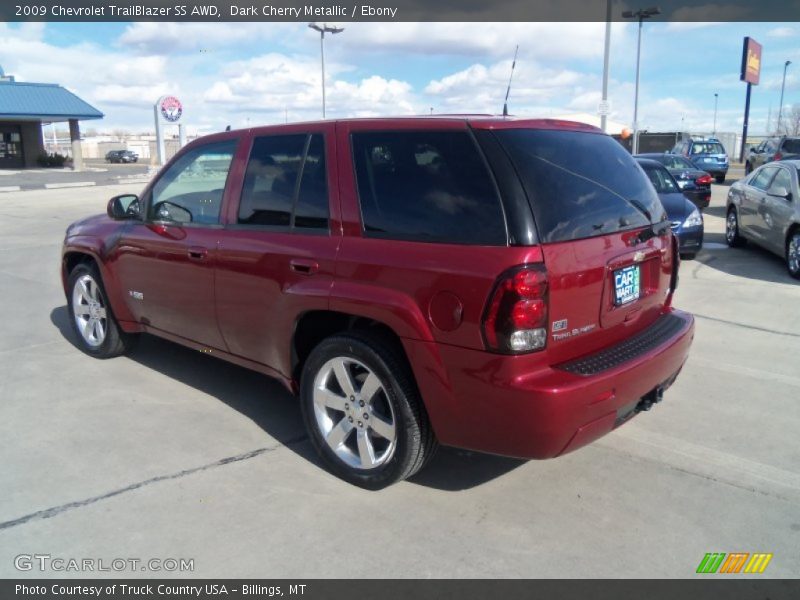 Dark Cherry Metallic / Ebony 2009 Chevrolet TrailBlazer SS AWD