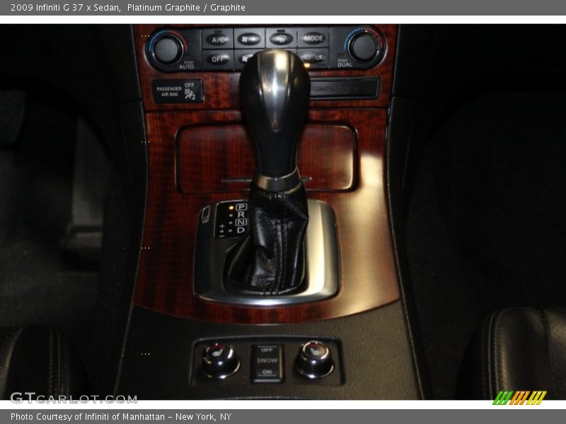 Platinum Graphite / Graphite 2009 Infiniti G 37 x Sedan