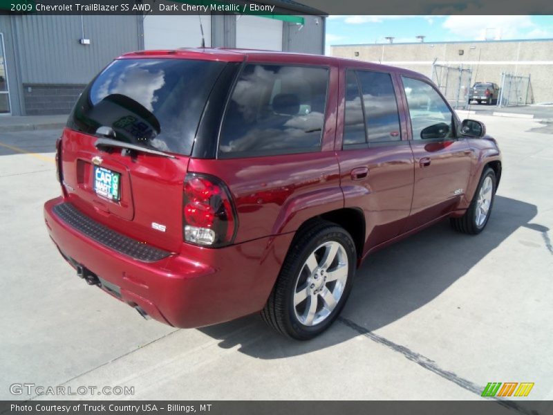 Dark Cherry Metallic / Ebony 2009 Chevrolet TrailBlazer SS AWD