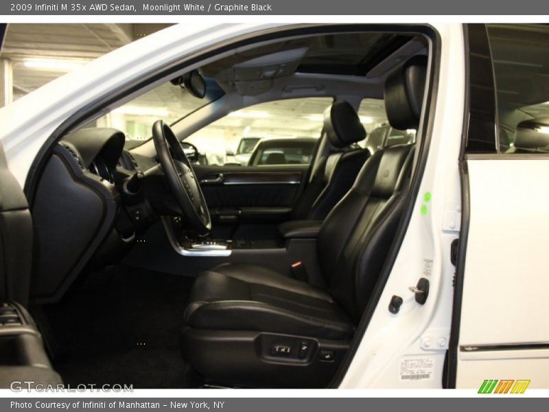 Moonlight White / Graphite Black 2009 Infiniti M 35x AWD Sedan