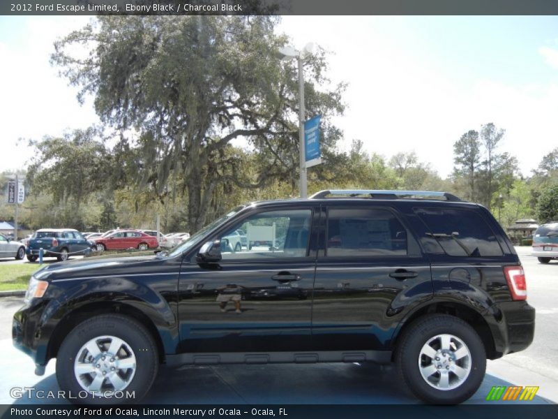 Ebony Black / Charcoal Black 2012 Ford Escape Limited