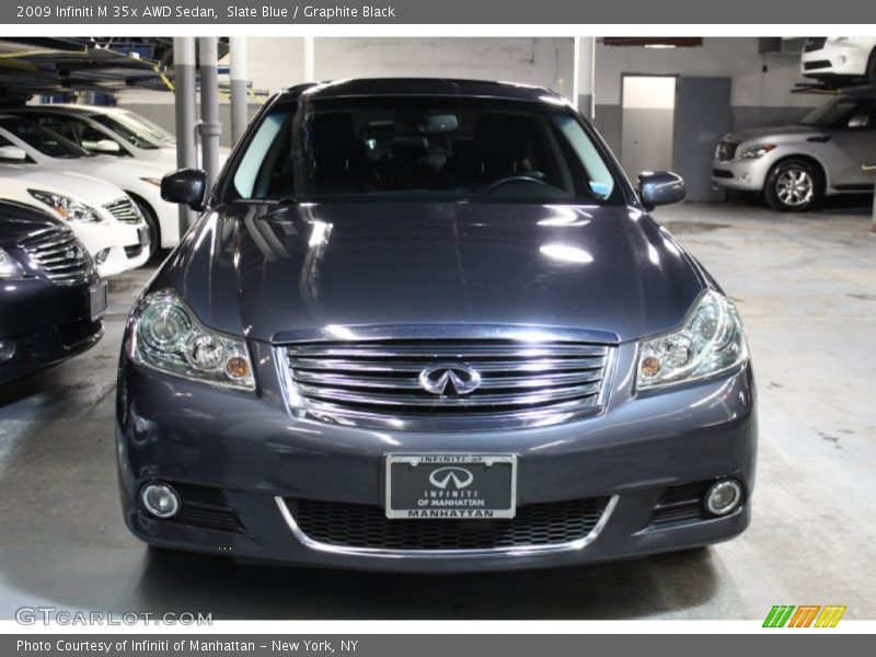 Slate Blue / Graphite Black 2009 Infiniti M 35x AWD Sedan