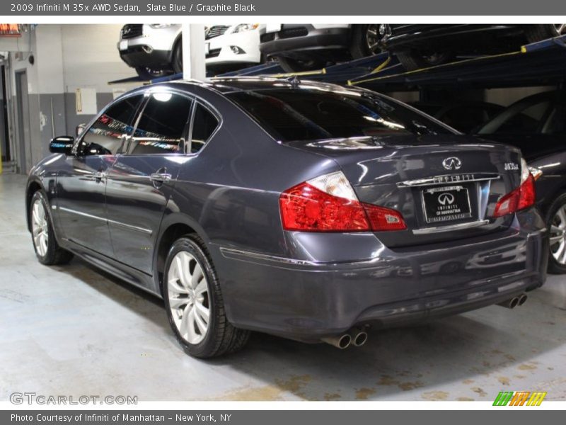 Slate Blue / Graphite Black 2009 Infiniti M 35x AWD Sedan