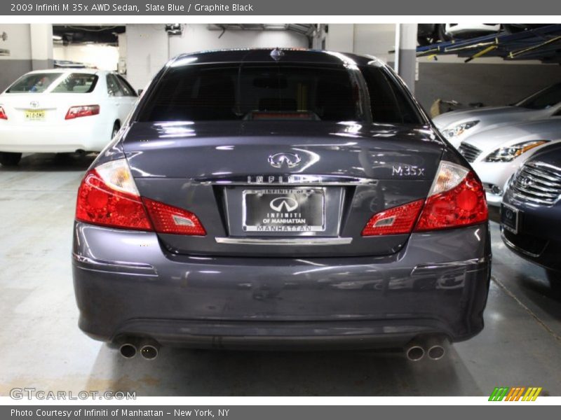 Slate Blue / Graphite Black 2009 Infiniti M 35x AWD Sedan