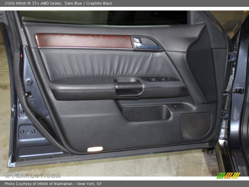 Slate Blue / Graphite Black 2009 Infiniti M 35x AWD Sedan