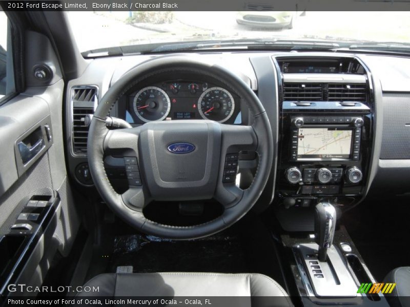 Ebony Black / Charcoal Black 2012 Ford Escape Limited