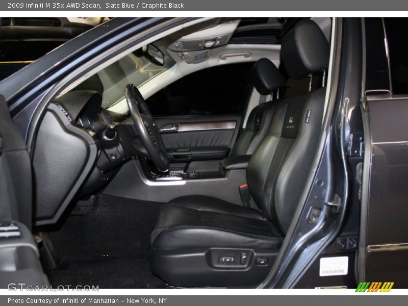 Slate Blue / Graphite Black 2009 Infiniti M 35x AWD Sedan
